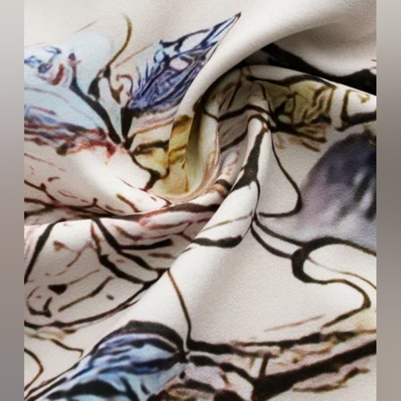 Floral maxi dress, HOST PICK, lace cold shoulder and back zip, summer, blush - Picture 6 of 10